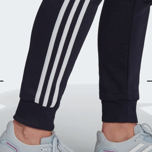 Adidas Essential Fleece 3-Stripe Sweatpants/Joggers - Picture 7 of 14